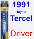 Driver Wiper Blade for 1991 Toyota Tercel - Assurance