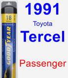 Passenger Wiper Blade for 1991 Toyota Tercel - Assurance