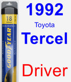 Driver Wiper Blade for 1992 Toyota Tercel - Assurance