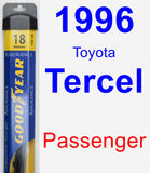 Passenger Wiper Blade for 1996 Toyota Tercel - Assurance