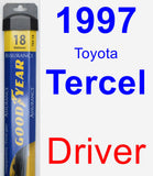 Driver Wiper Blade for 1997 Toyota Tercel - Assurance