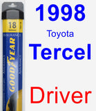 Driver Wiper Blade for 1998 Toyota Tercel - Assurance