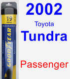 Passenger Wiper Blade for 2002 Toyota Tundra - Assurance