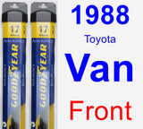 Front Wiper Blade Pack for 1988 Toyota Van - Assurance