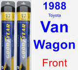 Front Wiper Blade Pack for 1988 Toyota Van Wagon - Assurance