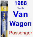 Passenger Wiper Blade for 1988 Toyota Van Wagon - Assurance