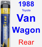 Rear Wiper Blade for 1988 Toyota Van Wagon - Assurance