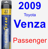 Passenger Wiper Blade for 2009 Toyota Venza - Assurance