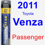 Passenger Wiper Blade for 2011 Toyota Venza - Assurance