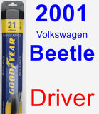 Driver Wiper Blade for 2001 Volkswagen Beetle - Assurance