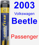 Passenger Wiper Blade for 2003 Volkswagen Beetle - Assurance