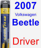 Driver Wiper Blade for 2007 Volkswagen Beetle - Assurance