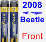 Front Wiper Blade Pack for 2008 Volkswagen Beetle - Assurance