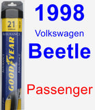 Passenger Wiper Blade for 1998 Volkswagen Beetle - Assurance