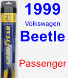 Passenger Wiper Blade for 1999 Volkswagen Beetle - Assurance