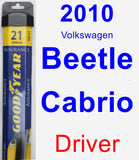 Driver Wiper Blade for 2010 Volkswagen Beetle Cabrio - Assurance