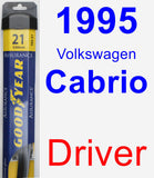 Driver Wiper Blade for 1995 Volkswagen Cabrio - Assurance