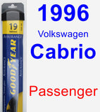 Passenger Wiper Blade for 1996 Volkswagen Cabrio - Assurance