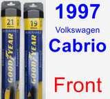 Front Wiper Blade Pack for 1997 Volkswagen Cabrio - Assurance