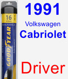 Driver Wiper Blade for 1991 Volkswagen Cabriolet - Assurance