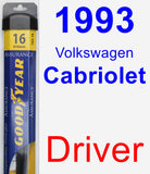 Driver Wiper Blade for 1993 Volkswagen Cabriolet - Assurance