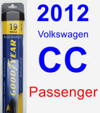 Passenger Wiper Blade for 2012 Volkswagen CC - Assurance