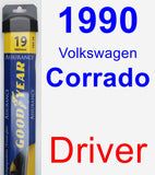 Driver Wiper Blade for 1990 Volkswagen Corrado - Assurance