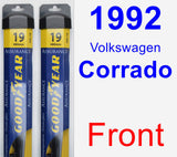 Front Wiper Blade Pack for 1992 Volkswagen Corrado - Assurance