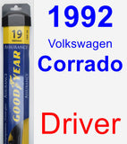 Driver Wiper Blade for 1992 Volkswagen Corrado - Assurance