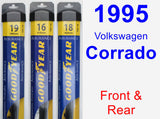 Front & Rear Wiper Blade Pack for 1995 Volkswagen Corrado - Assurance