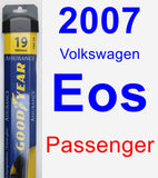 Passenger Wiper Blade for 2007 Volkswagen Eos - Assurance