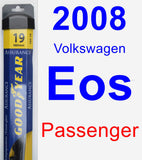 Passenger Wiper Blade for 2008 Volkswagen Eos - Assurance