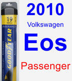 Passenger Wiper Blade for 2010 Volkswagen Eos - Assurance