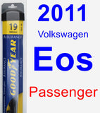 Passenger Wiper Blade for 2011 Volkswagen Eos - Assurance