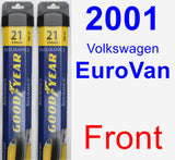 Front Wiper Blade Pack for 2001 Volkswagen EuroVan - Assurance