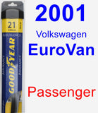 Passenger Wiper Blade for 2001 Volkswagen EuroVan - Assurance