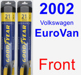 Front Wiper Blade Pack for 2002 Volkswagen EuroVan - Assurance