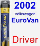 Driver Wiper Blade for 2002 Volkswagen EuroVan - Assurance