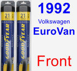 Front Wiper Blade Pack for 1992 Volkswagen EuroVan - Assurance