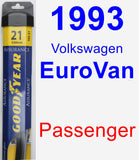 Passenger Wiper Blade for 1993 Volkswagen EuroVan - Assurance