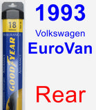 Rear Wiper Blade for 1993 Volkswagen EuroVan - Assurance