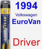 Driver Wiper Blade for 1994 Volkswagen EuroVan - Assurance