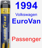 Passenger Wiper Blade for 1994 Volkswagen EuroVan - Assurance