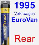 Rear Wiper Blade for 1995 Volkswagen EuroVan - Assurance