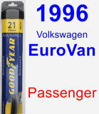 Passenger Wiper Blade for 1996 Volkswagen EuroVan - Assurance