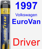 Driver Wiper Blade for 1997 Volkswagen EuroVan - Assurance