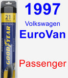 Passenger Wiper Blade for 1997 Volkswagen EuroVan - Assurance