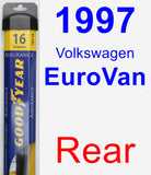 Rear Wiper Blade for 1997 Volkswagen EuroVan - Assurance