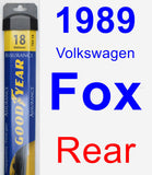 Rear Wiper Blade for 1989 Volkswagen Fox - Assurance