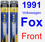 Front Wiper Blade Pack for 1991 Volkswagen Fox - Assurance